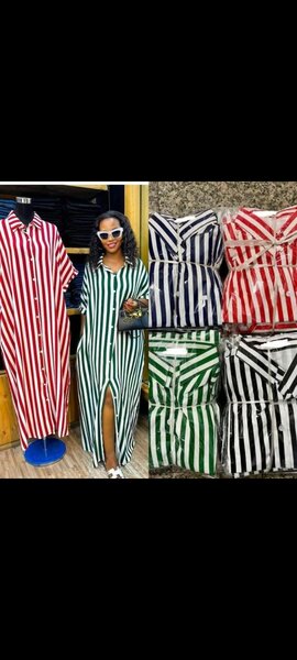 Robe Chemise Rayée Élégante