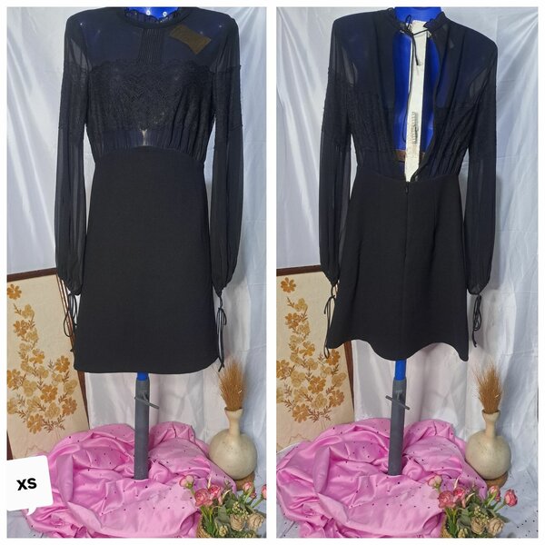 Robe noire élégante dentelle