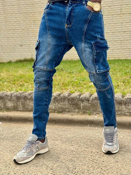 Jean cargo homme tendance