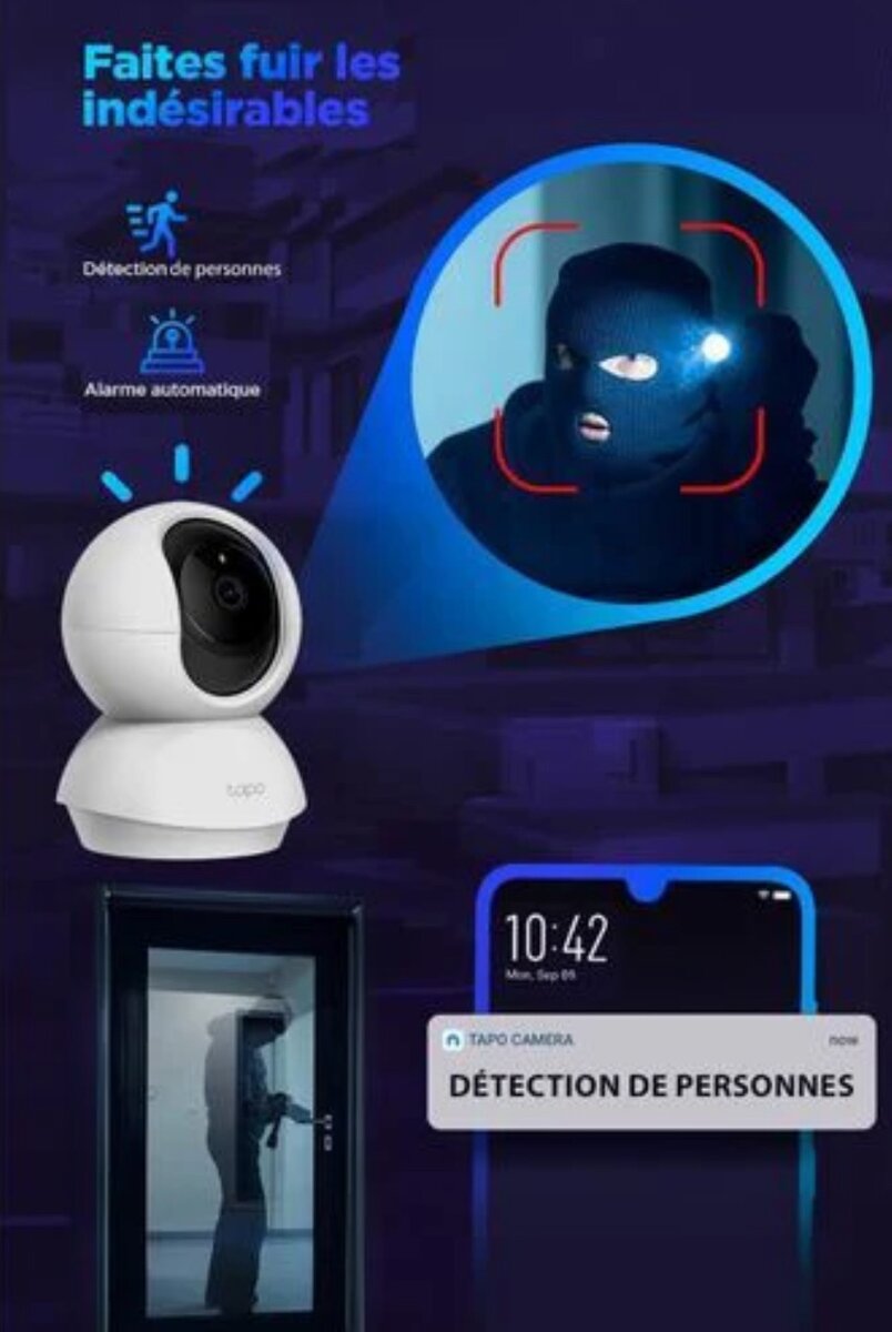 Caméras wifi 2K full HD 360