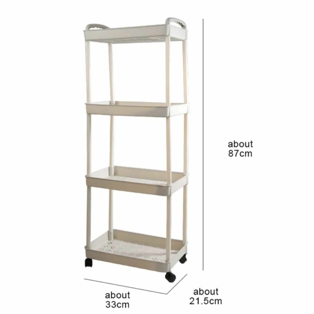 Étagère à roulettes 3/4 niveaux