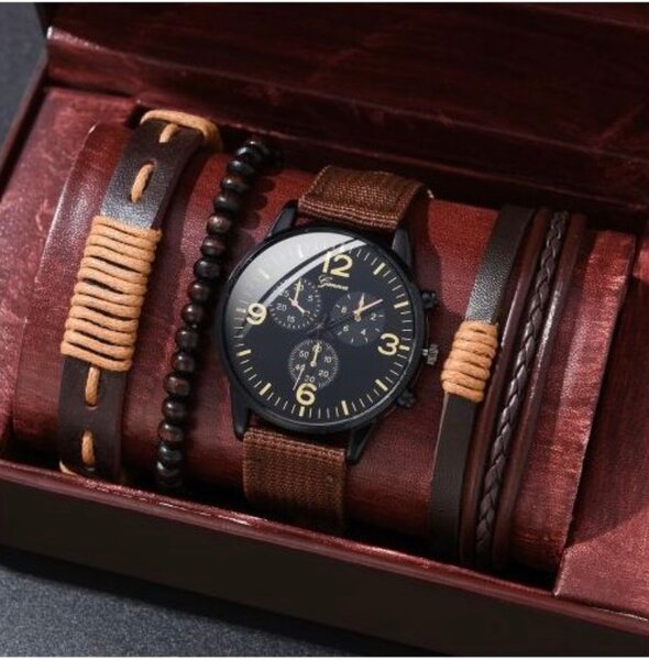 Ensemble Montre et Bijoux pour Homme