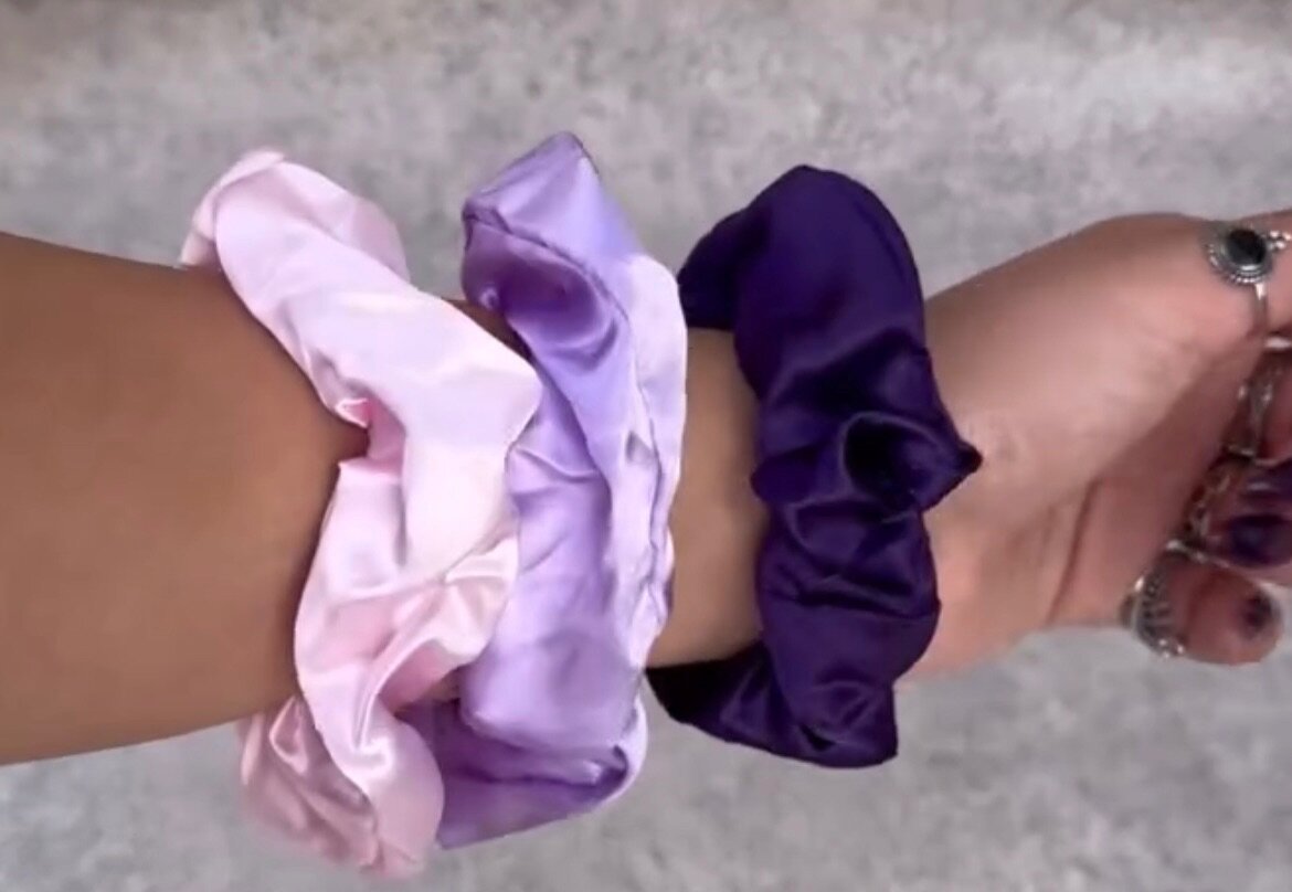 Chouchou en satin ( Lot de 5 )