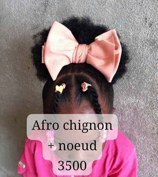 Chignon afro