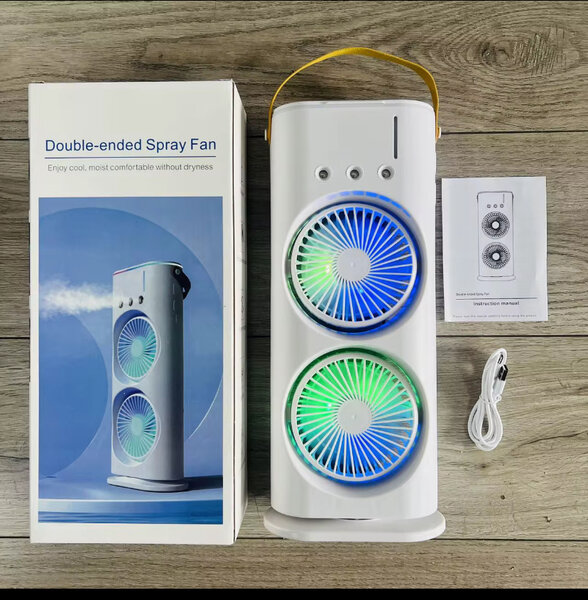 Ventilateur LED Spray Double