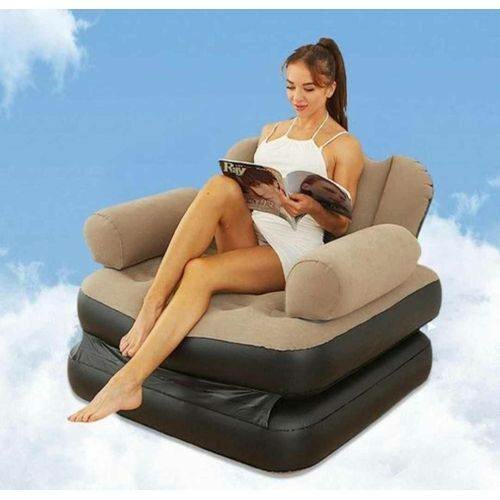 Chaise longue gonflable confortable
