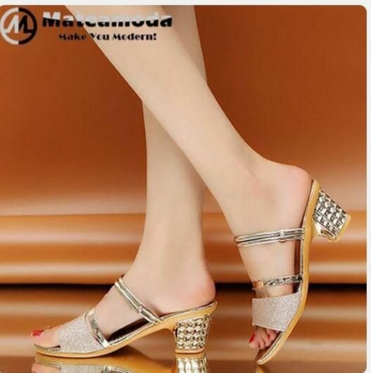 Sandales à talons glamour femme