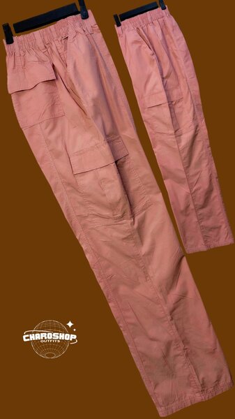 Pantalon cargo rose pour femmes