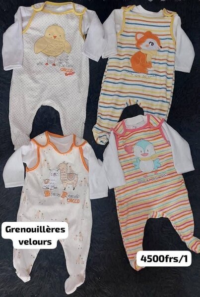 Grenouillères Bébé Velours Doux