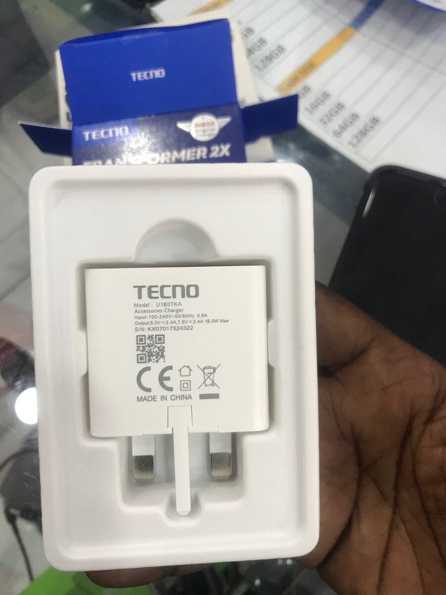 Tecno 18W Fast Charging Adapter
