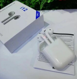 i12 Airpods TWS True Wireless Stereo Bluetooth Earphones V5.1 Earbuds with Microphone/ HiFi Ultra 9D Sound