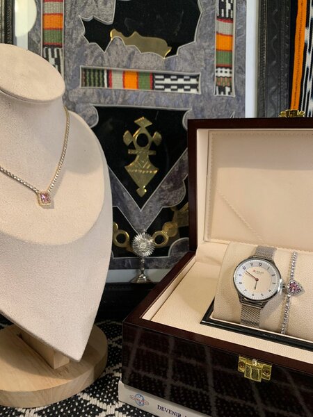 Elegant Watch and Necklace Set