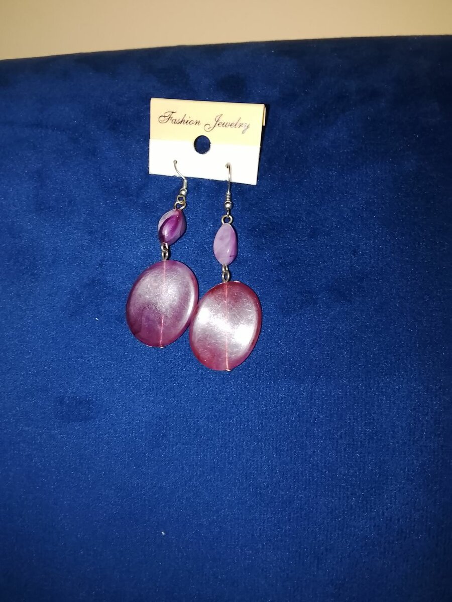 Boucles d'oreilles fantaisie rouges