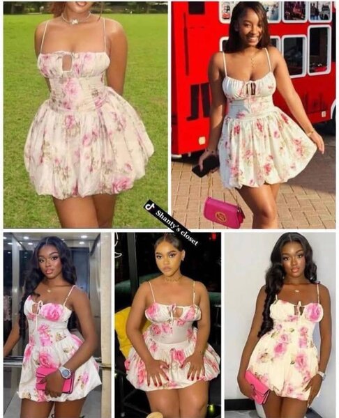 Robe bustier à fleurs chic