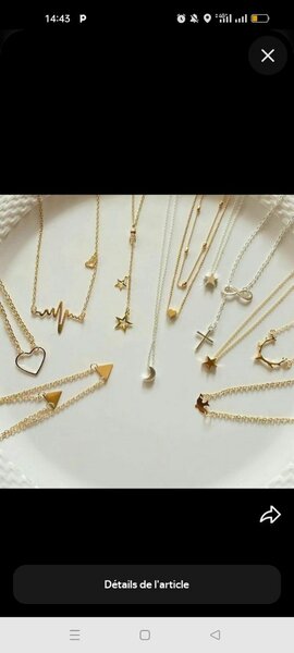 Colliers Fantaisie Symbole