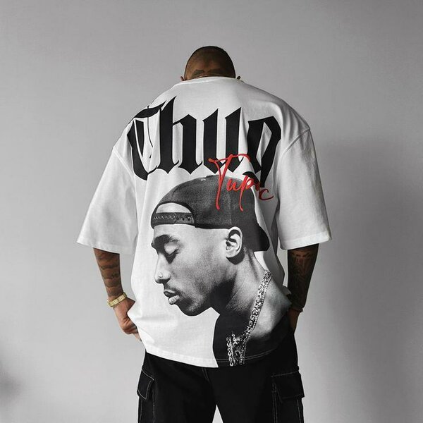 T-shirt oversize imprimé urbain