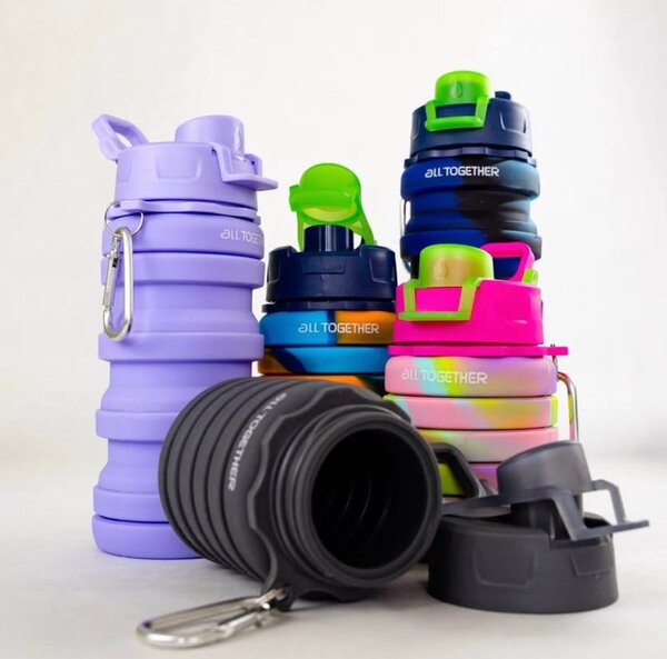 Bouteille Pliable en Silicone Colorée