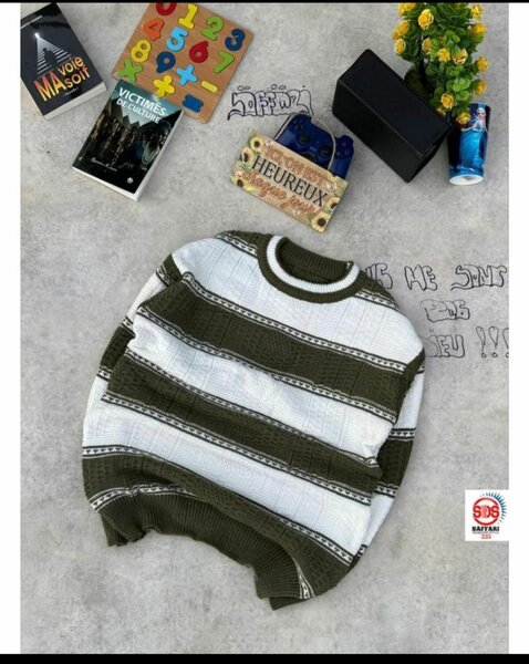 Pulls rayés en tricot doux