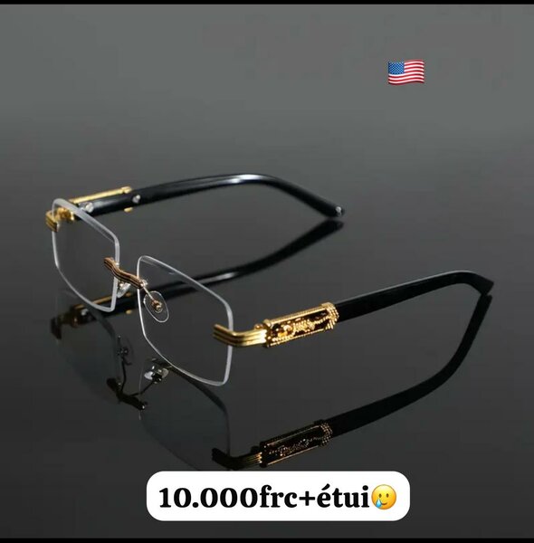 Lunettes sans monture transparentes et élégantes