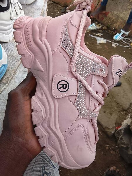 Baskets Chunky Rose Femme