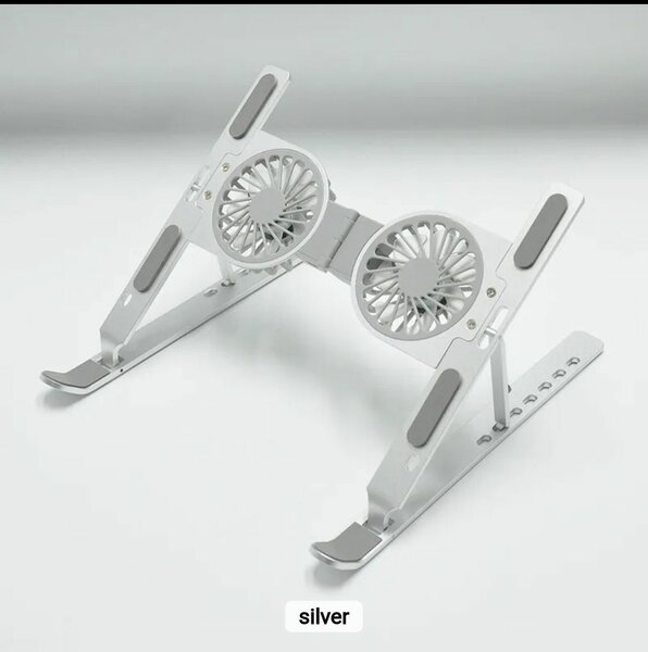 Foldable Adjustable Portable Aluminum laptop and tablet stan