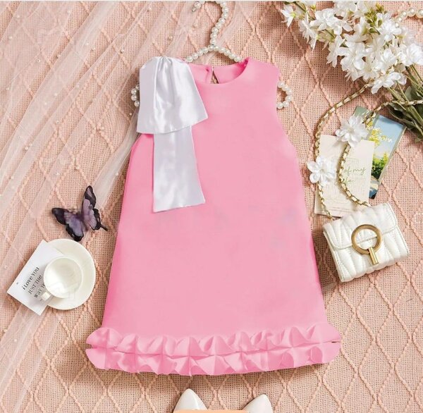 Robe Enfant Élégante Rose