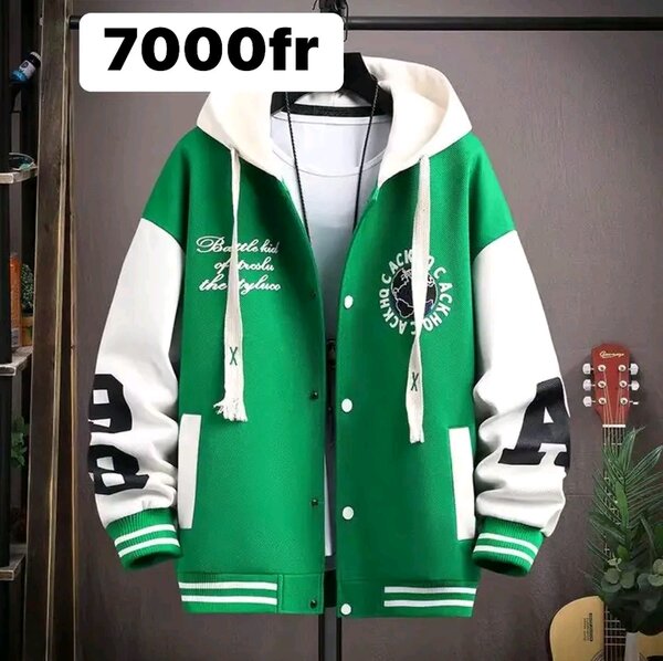 Veste universitaire stylée homme