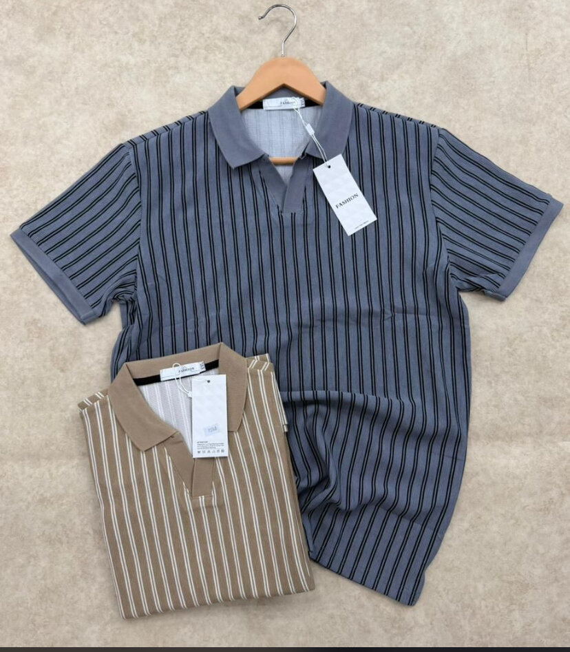 Polos rayés hommes modernes