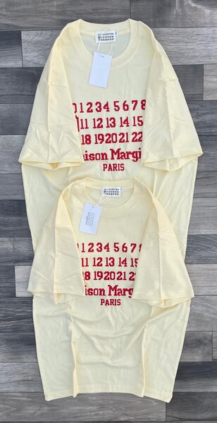 T-shirt femme jaune avec motif