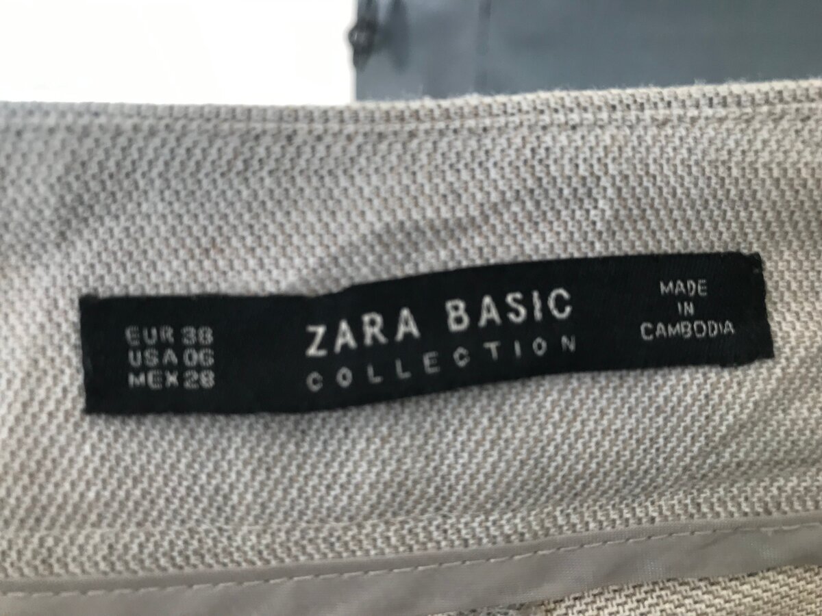 Pantalon Chino Gris Zara