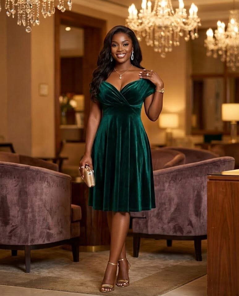 Robe élégante soirée féminine