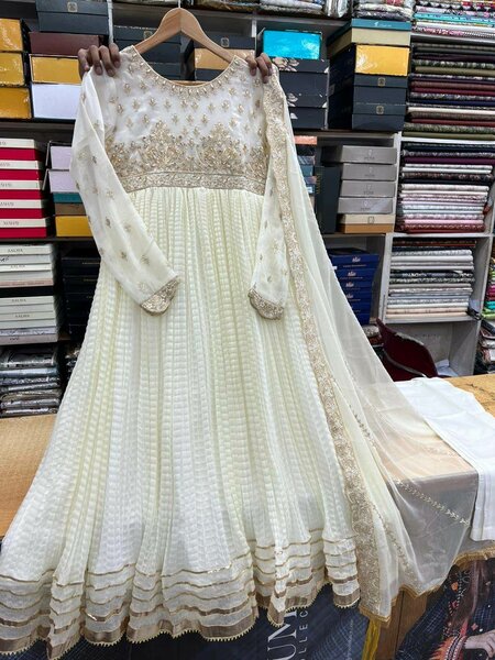 Chiffon maxi stitch 3 pc  Dc Free