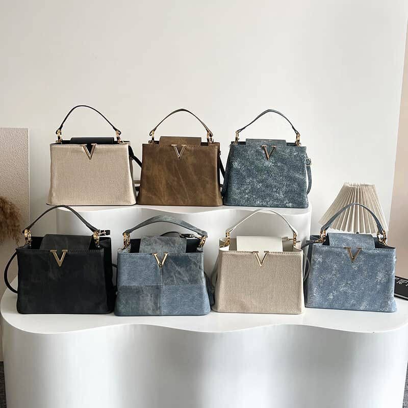 Sac à main en denim élégant