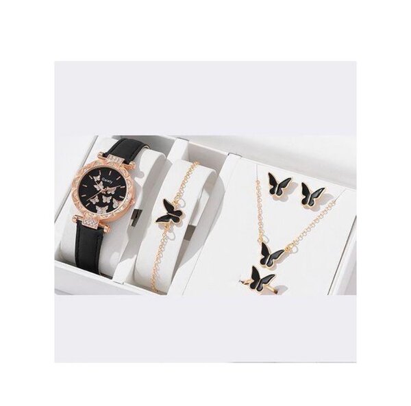 Ensemble Montre et Bijoux Papillon