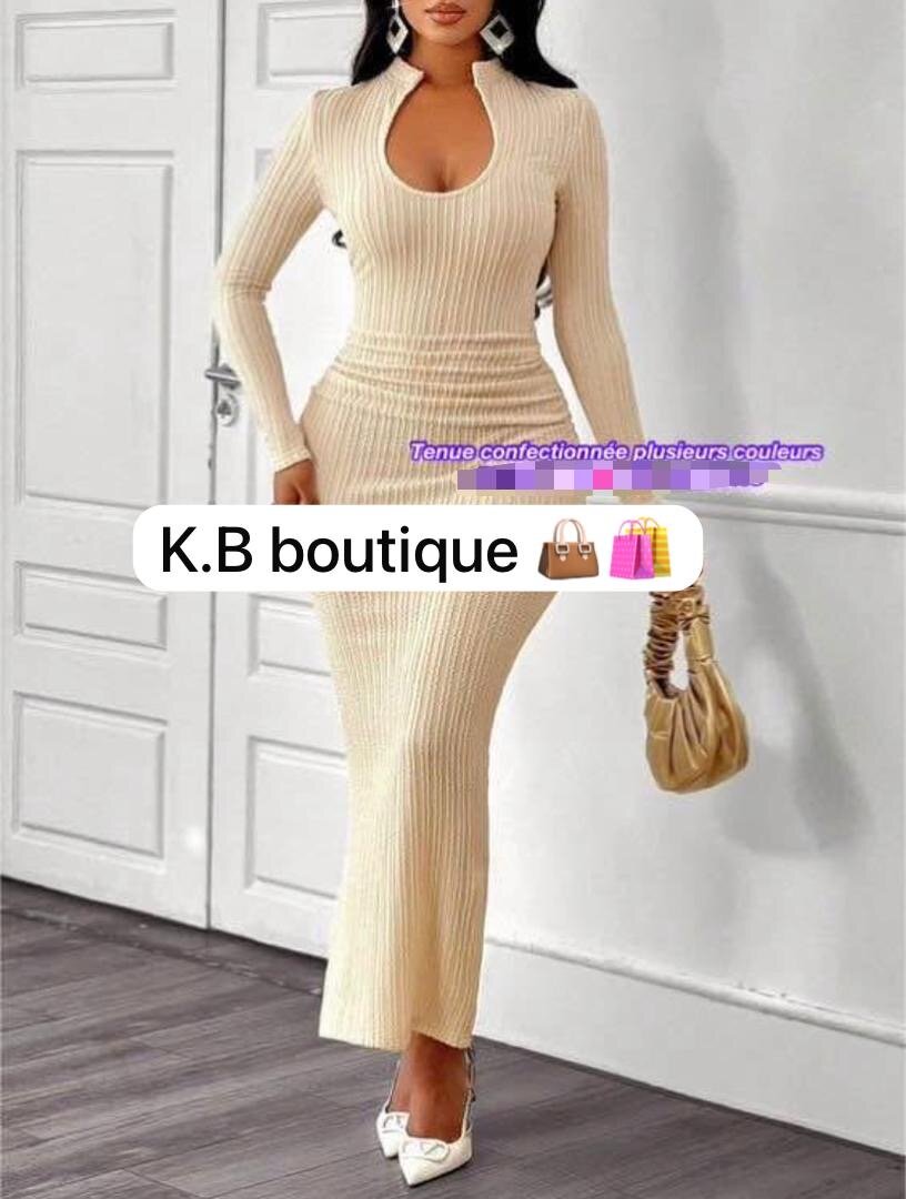 Robe élégante longue femme