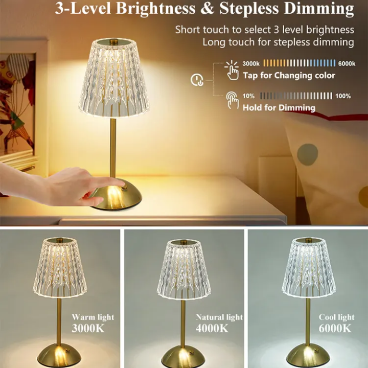 Lampe de Table en Verre