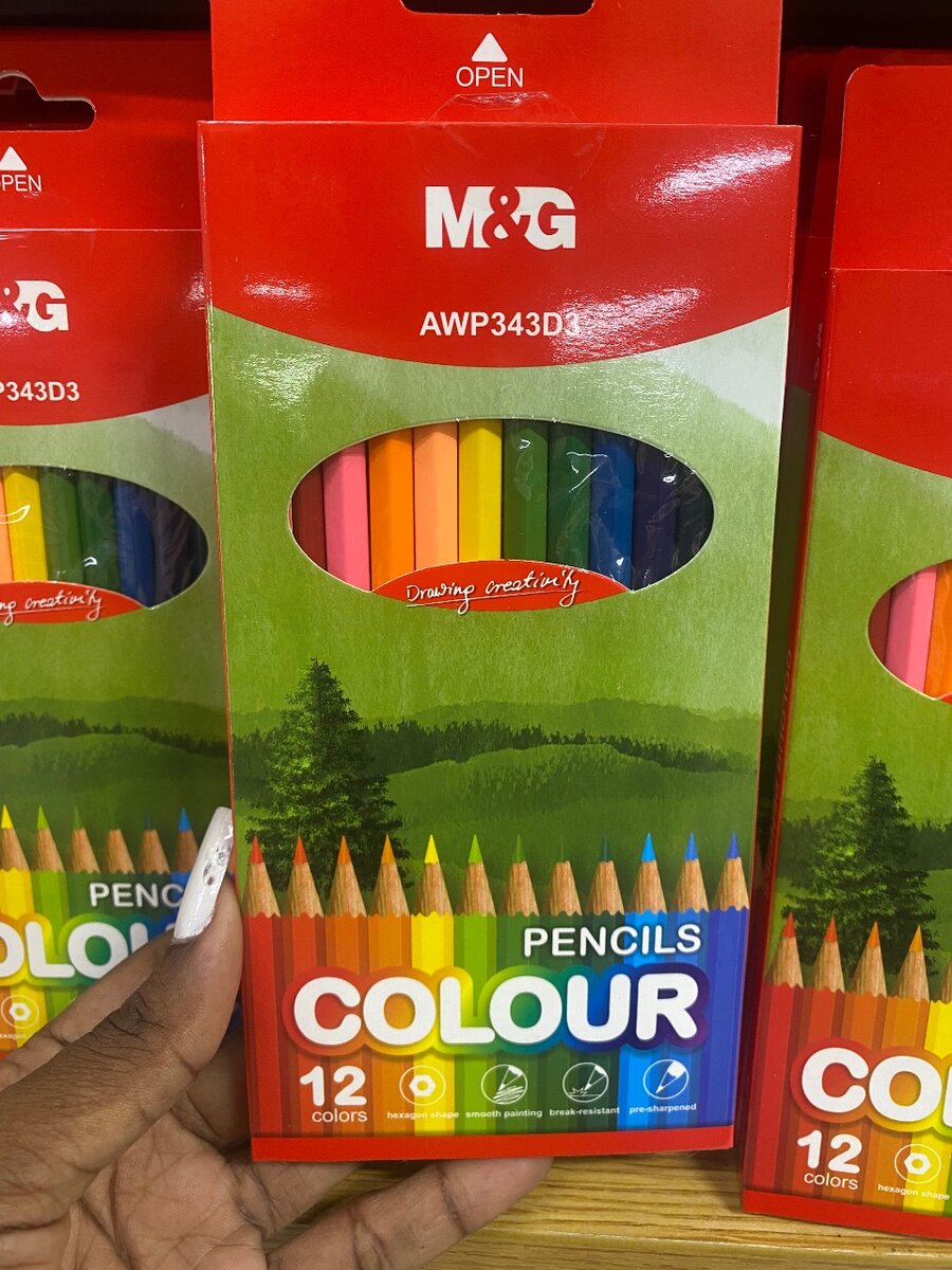 Crayons de couleur M&G 12 couleurs
