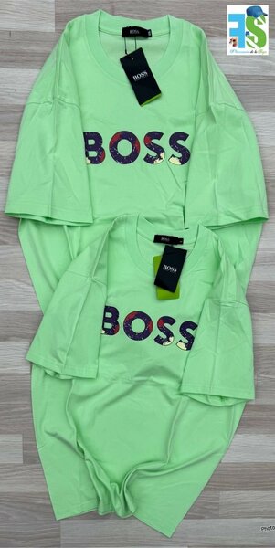 T-shirts verts "BOSS"