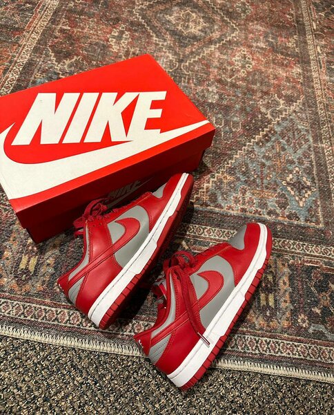 NIKE SB SNEAKER RED AND WHITE.