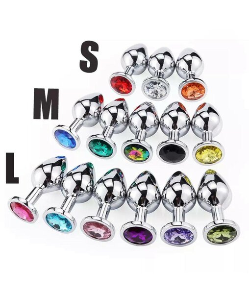 Plug anal inoxydable taille M