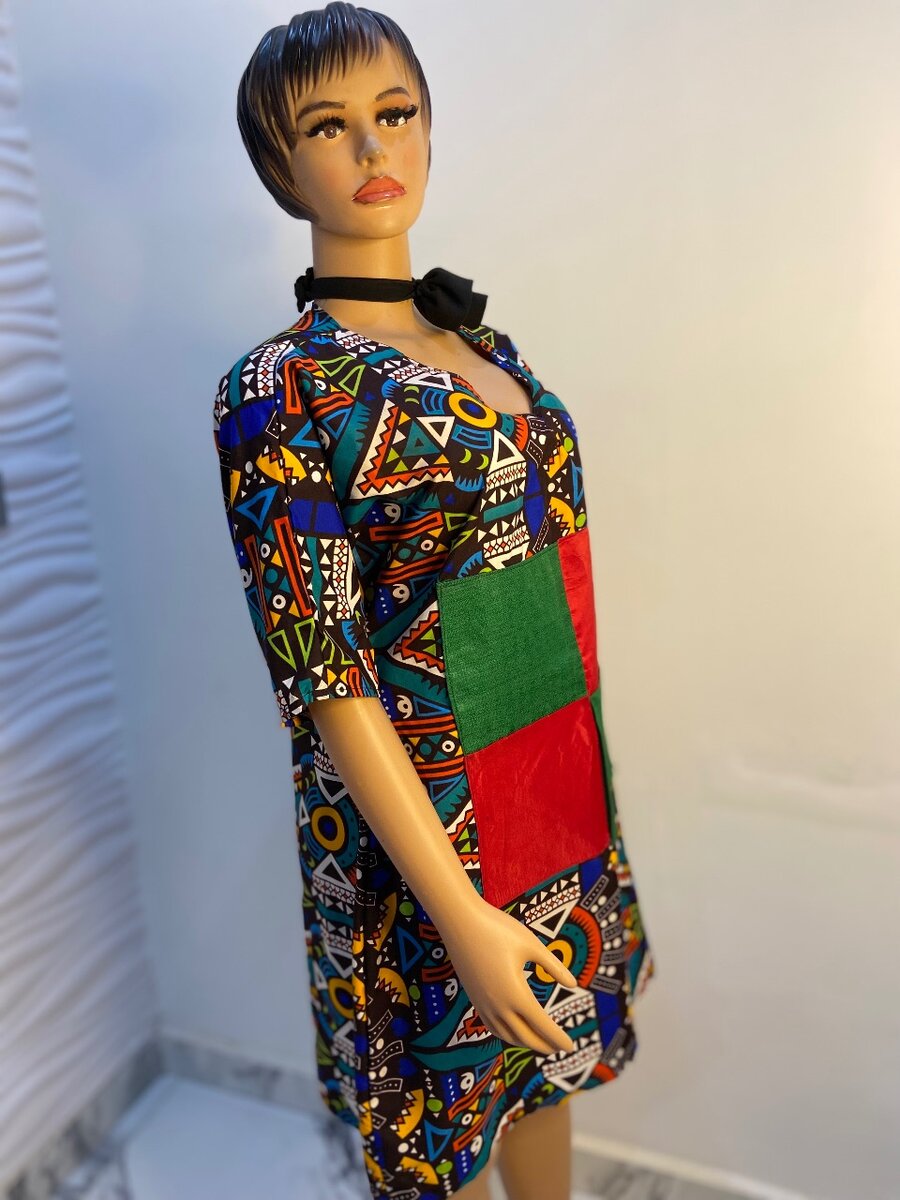 Ankara African Print Dress