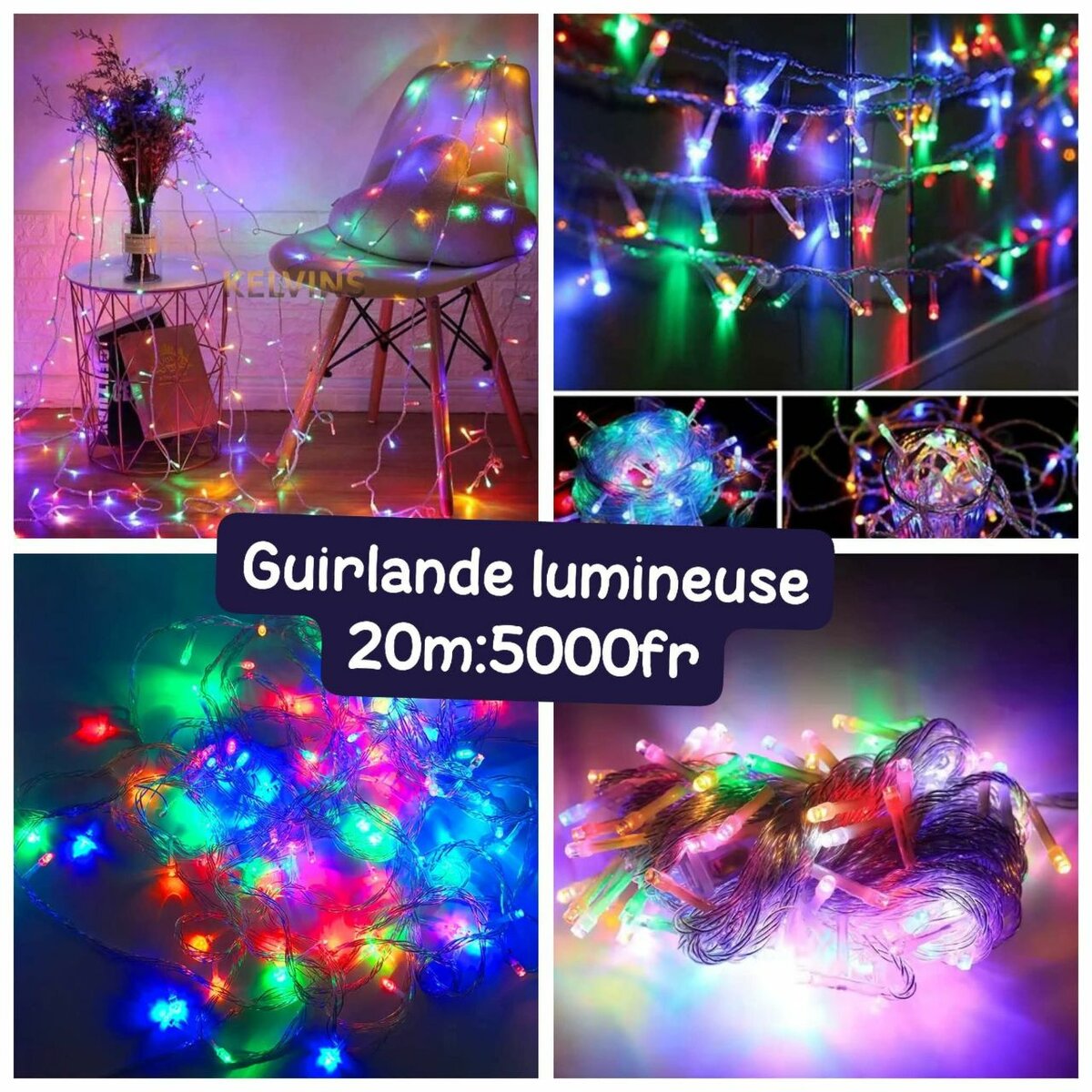 Guirlande lumineuse LED 20m