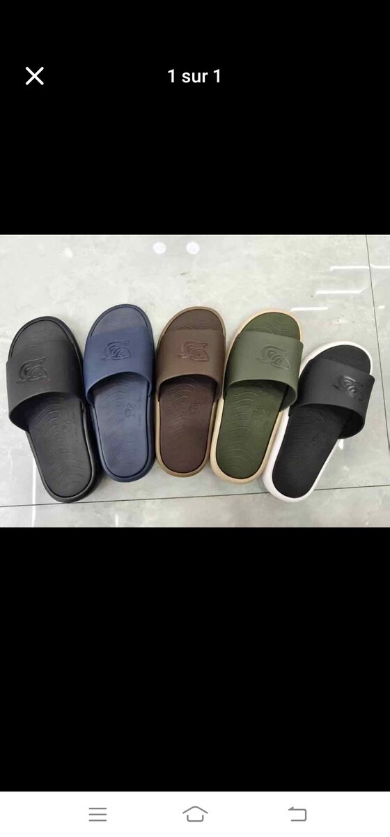 Tongs confortables pour hommes