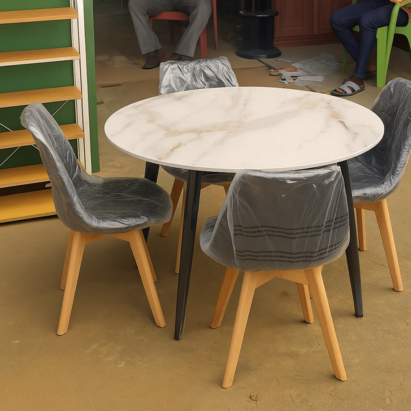 Table ronde moderne en marbre