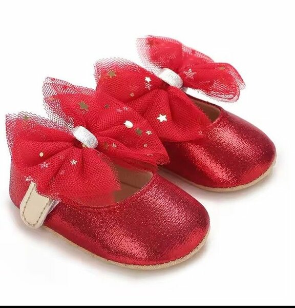 Chaussures Bébé Ruban Rouge
