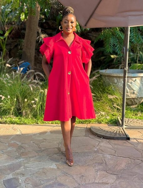 Robe évasée chic colorée