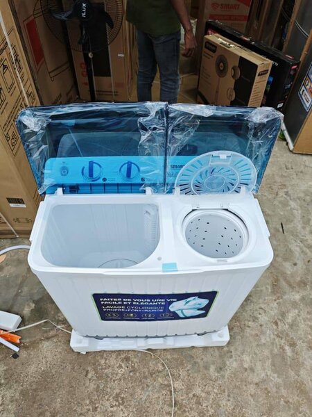 Lave-linge double bac compact