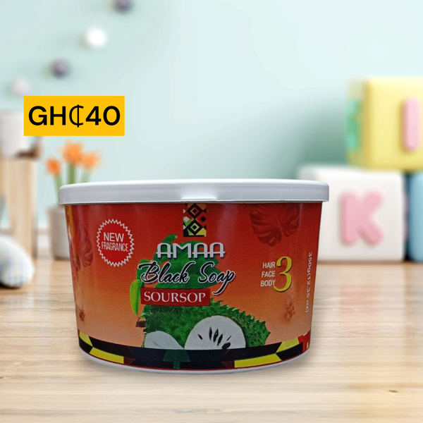 Amaa Soursop & Lemon Black Cake Soap