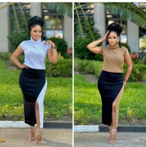 Jupe crayon fendue élégante