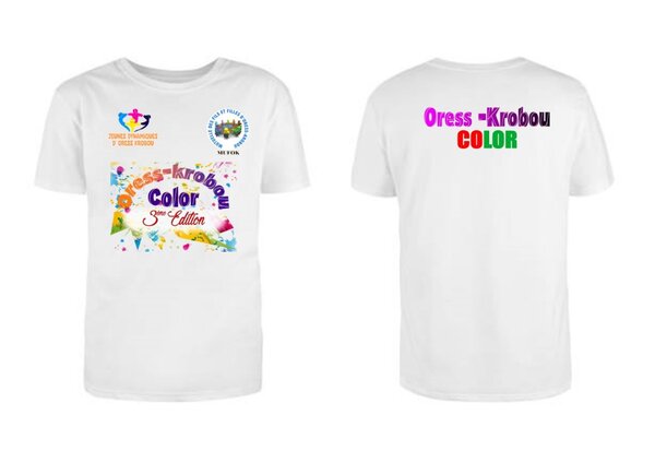 T-shirt festival unique colorée